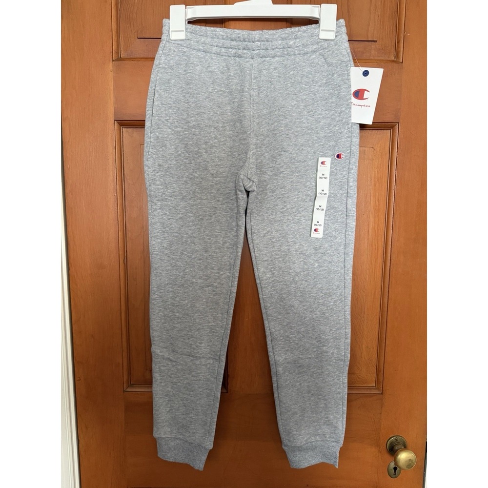 Boys' Champion Grey Fleece Jogger Pants Sweatpants Size Medium NWT Lounge Pants